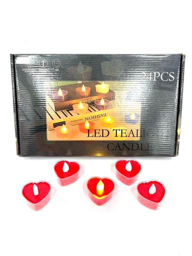 [SLT2538] @Vela pila corazon grande caja x24