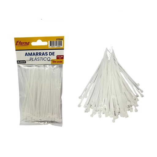 [ET1246] Amarra pequeña blanca 10cm