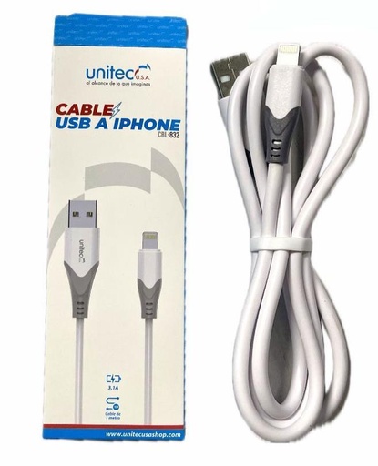 [CBL-832IP] Cable usb tipo iphone 1m