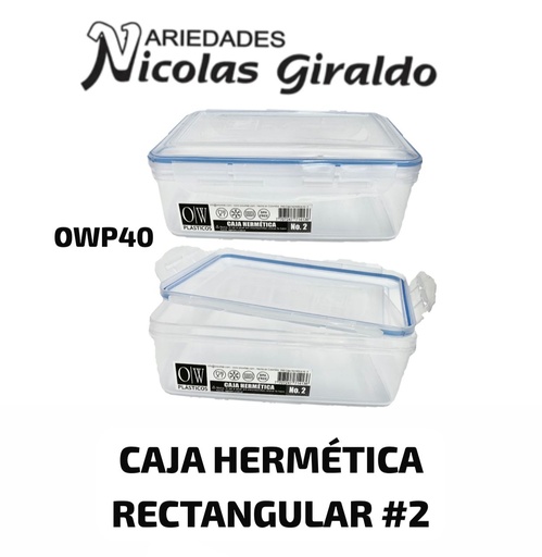 [OWP40] Caja hermetica rectangular #2