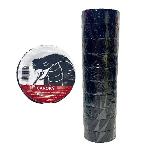 [CIAIS00001] Cinta negra pequeña caropa rollo x10 (UND $550)