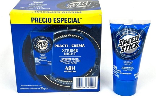 [61007001] Desodorante colapsible x30g speed xtreme caja x6