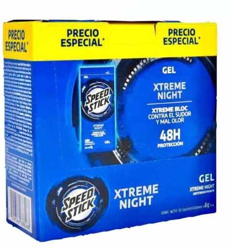 [61036191] Desodorante sobre speed stick gel 8g x18 sachets