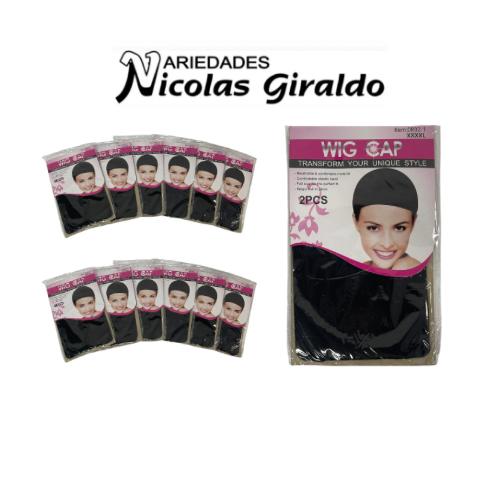 [SE1889] Gorro negro media velada paquete x12 (0892-1)
