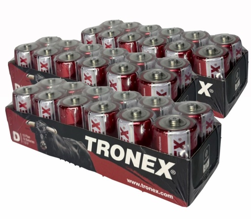 [TRDR20RJBLK180] PIla tronex tipo D display x6 pares