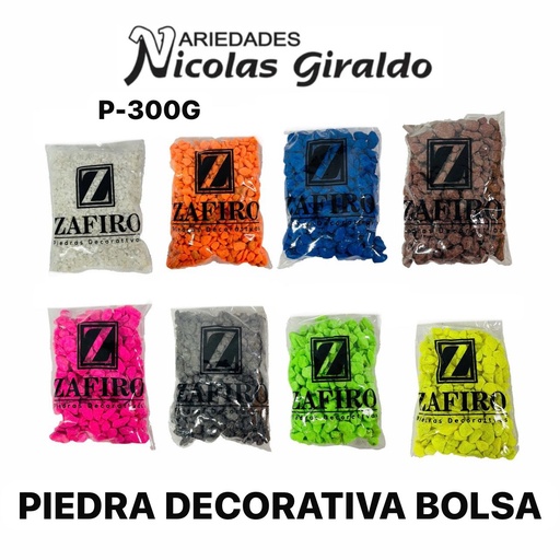 [P-300G] Piedra decorativa bolsa