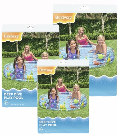 [51004] Piscina inflable 3 aros 1.52X30M