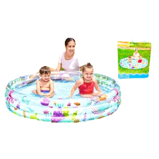 [51004] Piscina inflable 3 aros 1.52X30M
