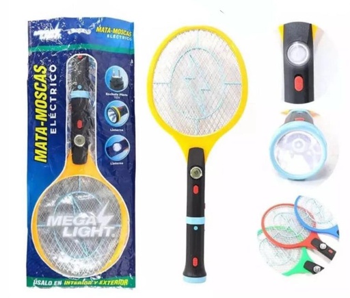 [ML101] Raqueta matamoscas recargable megaliht