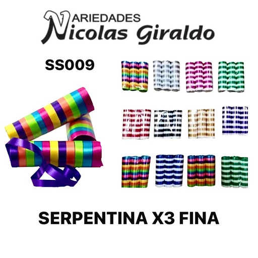 [SS009] Serpentina x 3 fina 