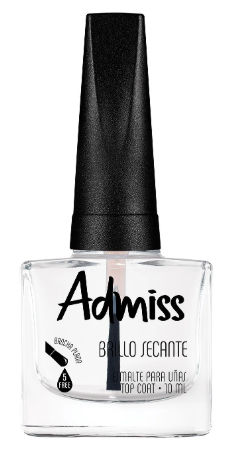 [310249] Esmalte admiss 10ml brillo secante (transparente)