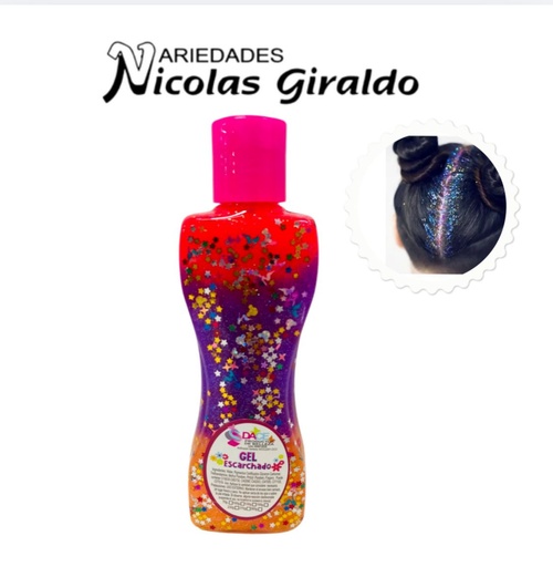 [GL03] Gel escarchado para peinados