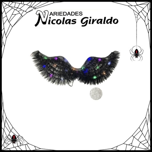 [76B-B4] @Alas halloween angel con luz