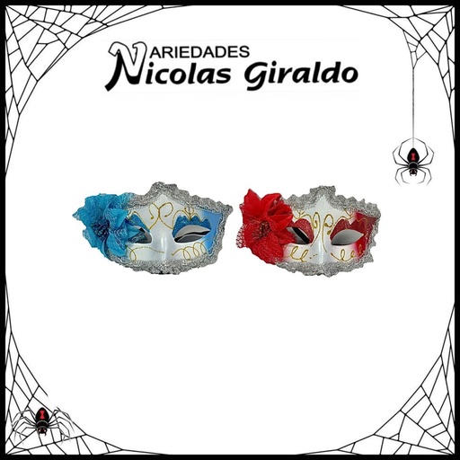 [IF3973] @Antifaz halloween con flor