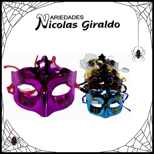 [YN-821] @Antifaz halloween decorado pqt x12