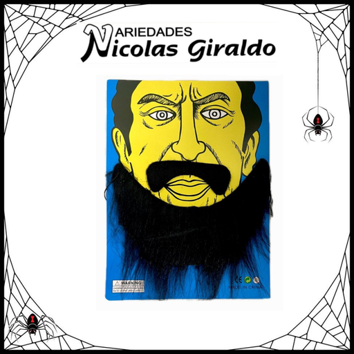 [YN-1409] @Barba halloween con bigote