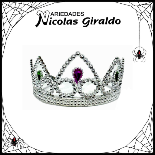 [YN-196] @Corona halloween plateada pqt x12 DK219 DW52128