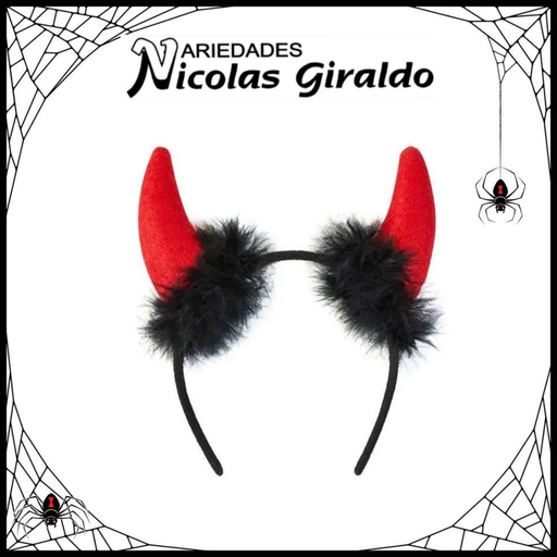 [H-140] @Diadema halloween cachos diabla
