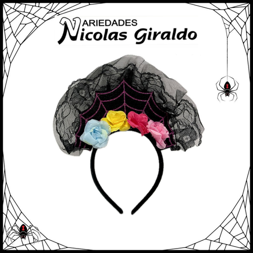 [DK136] @Diadema halloween catrina telaraña