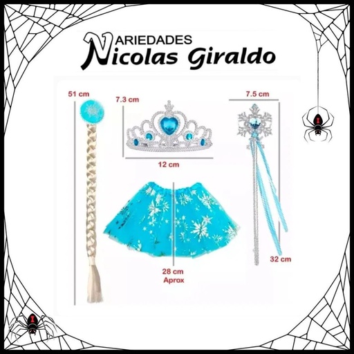 [VE-4] @Disfraz halloween trenza x5 piezas