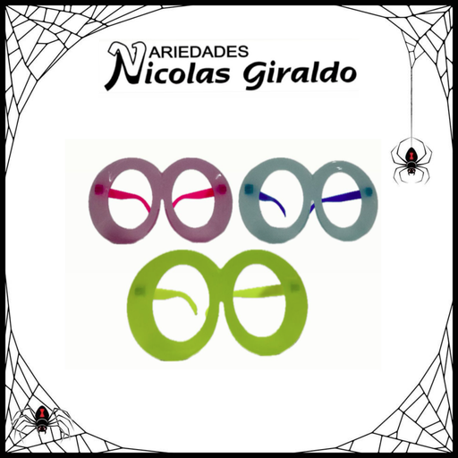 [YJ118] @Gafa halloween neon ovalada pqt x12