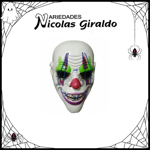 [DK598] @Mascara halloween payaso grande con luz