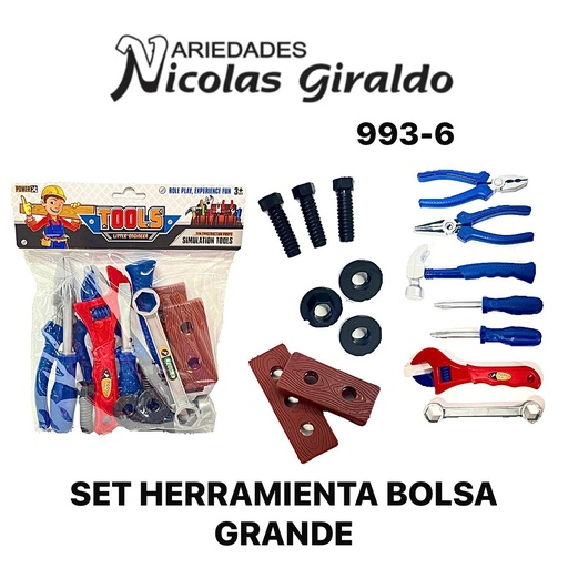 [993-6] @Set herramienta bolsa grande 