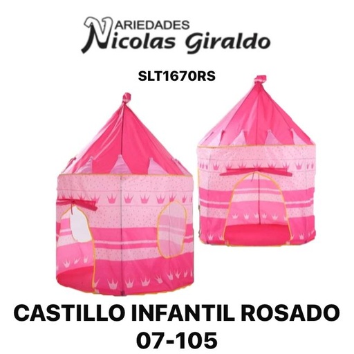 [SLT1670] Castillo infantil rosado 07-105