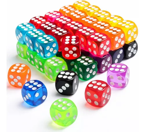 [SLT2816] Dados color x50 pares mediano