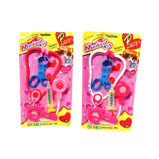 [MG43128] Set doctor rosado carton mediano