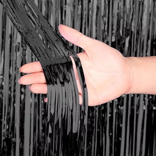 [DF-001] Cortina fiesta brillante 2x1 negra (TH-332)