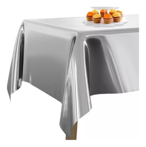 [DF-005] (NA643P)Mantel fiesta brillante plata