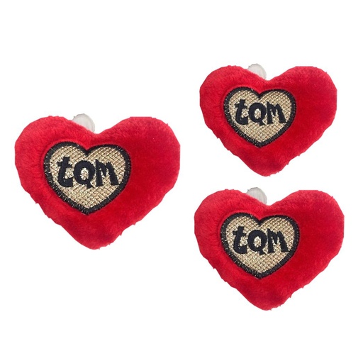 [100276] Llavero cojin corazon pequeño b. plata cariñitos