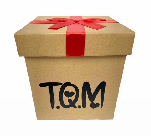 [MG1801310] Caja ancheta carton moño 15x15x16