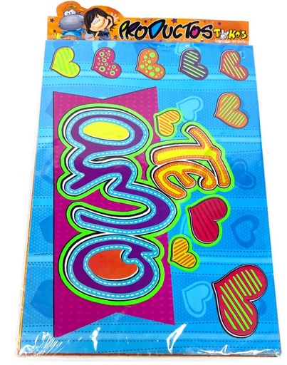 [KIT-157] Adhesivo globo grande 17.5x24cm tukos