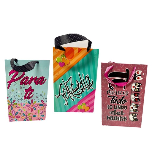 [142051] Bolsa regalo cariñito vertical mediana