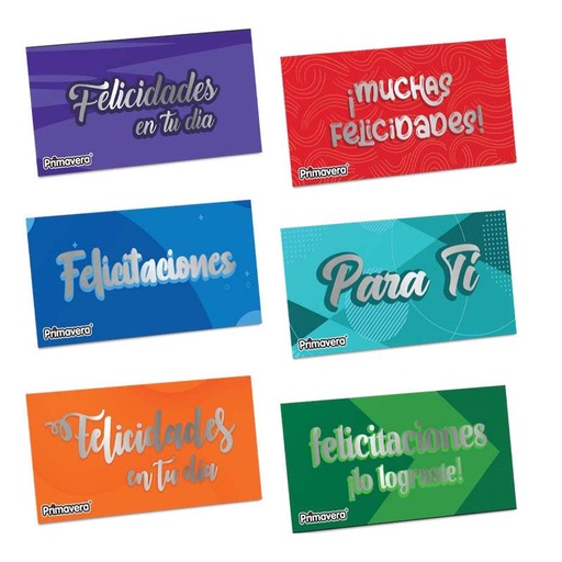 [117-003] Lluvia sobre primavera toda ocasion unicolor x12