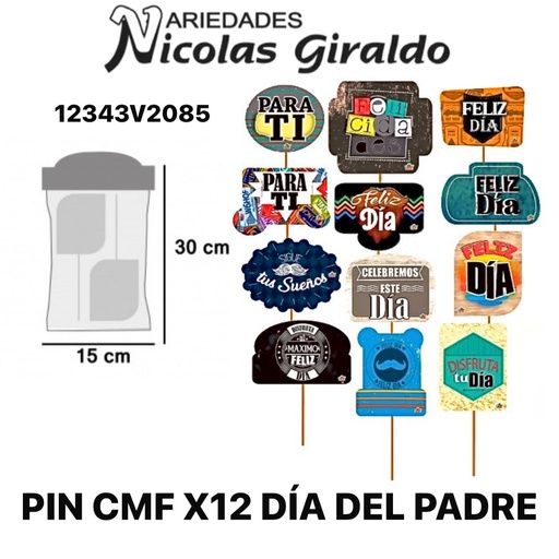 [MF12343V2085] Pin cmf X12 dia del padre