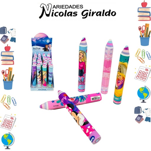 [P3822-007] Borrador barra primavera personaje niña caja x24