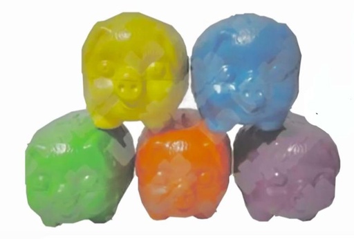 [CHG2006] Alcancia plastica marrano happy grande (CHG-2006)