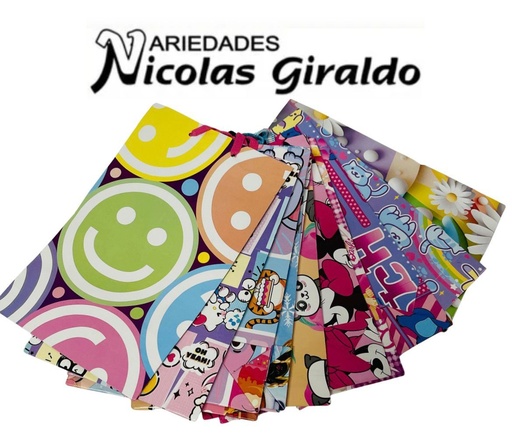 [103020] @Bolsa regalo primavera mediana pqt x12