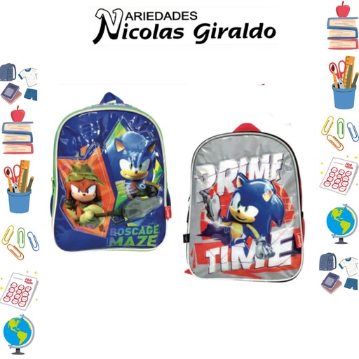 [621-120-2267] Morral primavera personaje pequeño sonic