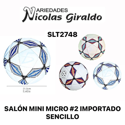 [SLT2748] @Balon mini micro #2 importado sencillo  