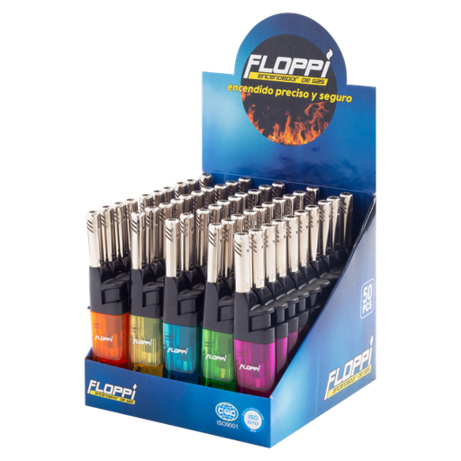 [FL-EN31] Encendedor gas floppi mini caja x25  