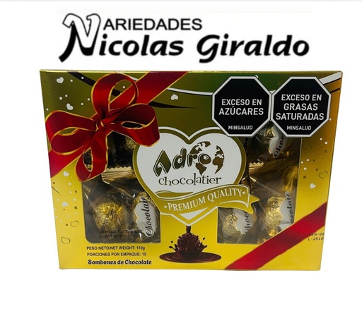 [R10-CH] Chocolate adro estuche x110 gr