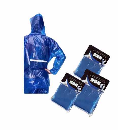 [BLUE-BIKER] Impermeable reflectivo talla L 