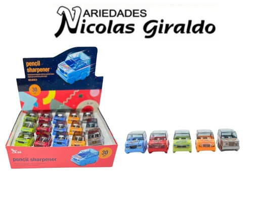 [PT27785] Sacapuntas figura carro caja x30