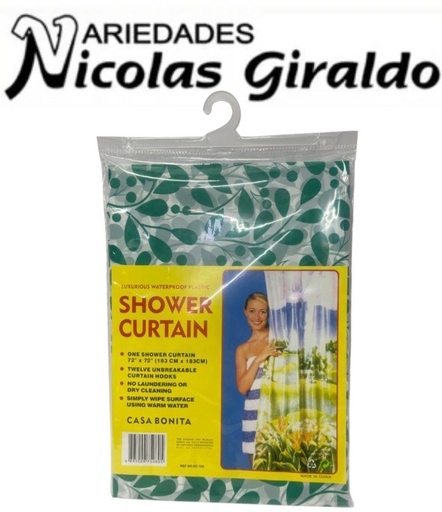 [SC-190] Cortina baño sencilla casa bonita