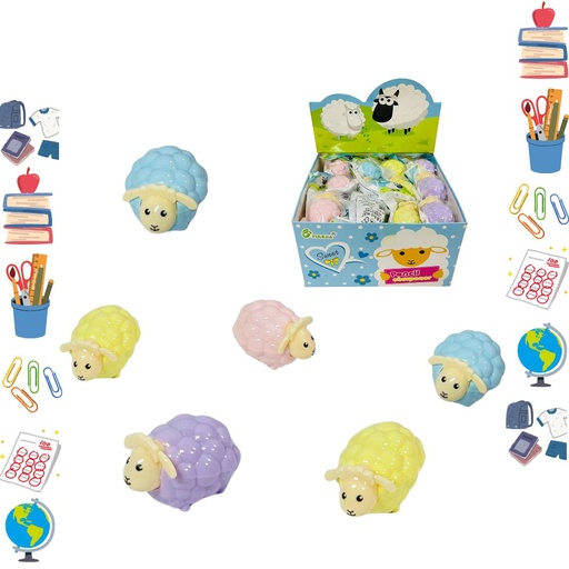 [PT19148] Sacapuntas deposito figura oveja caja x36