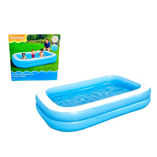 [54006] Piscina inflable rectangular grande 2.62cm X1.75cm x51alt